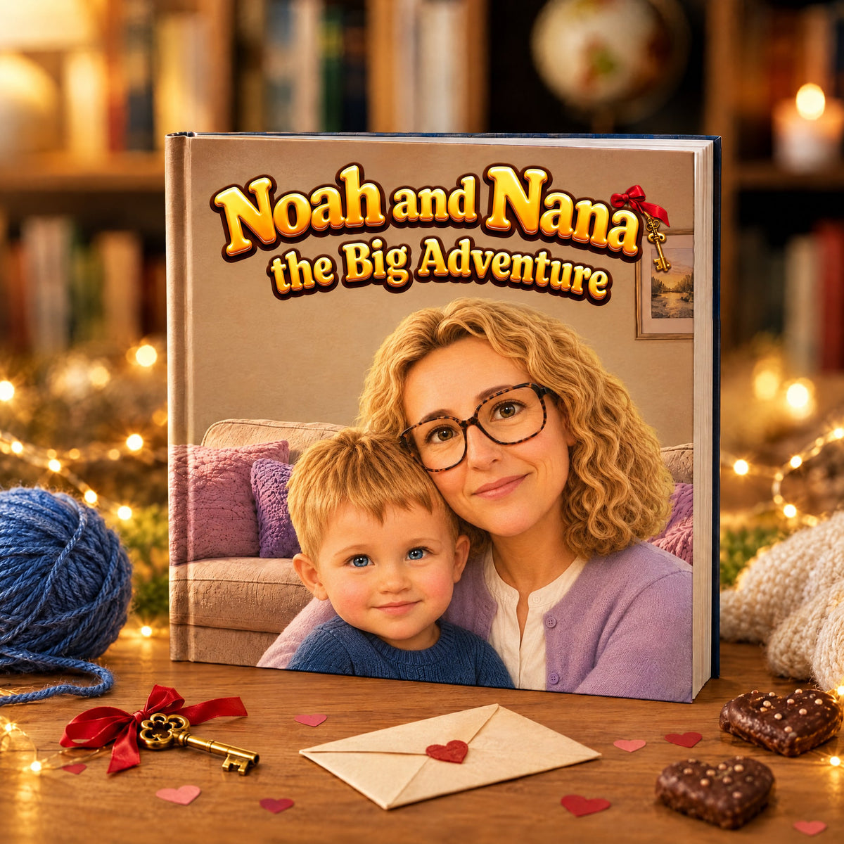 Personalized book Noah and Nana, the Big Adventure, boy version