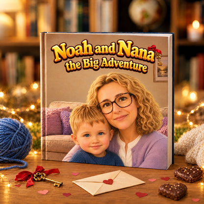 Personalized book Noah and Nana, the Big Adventure, boy version